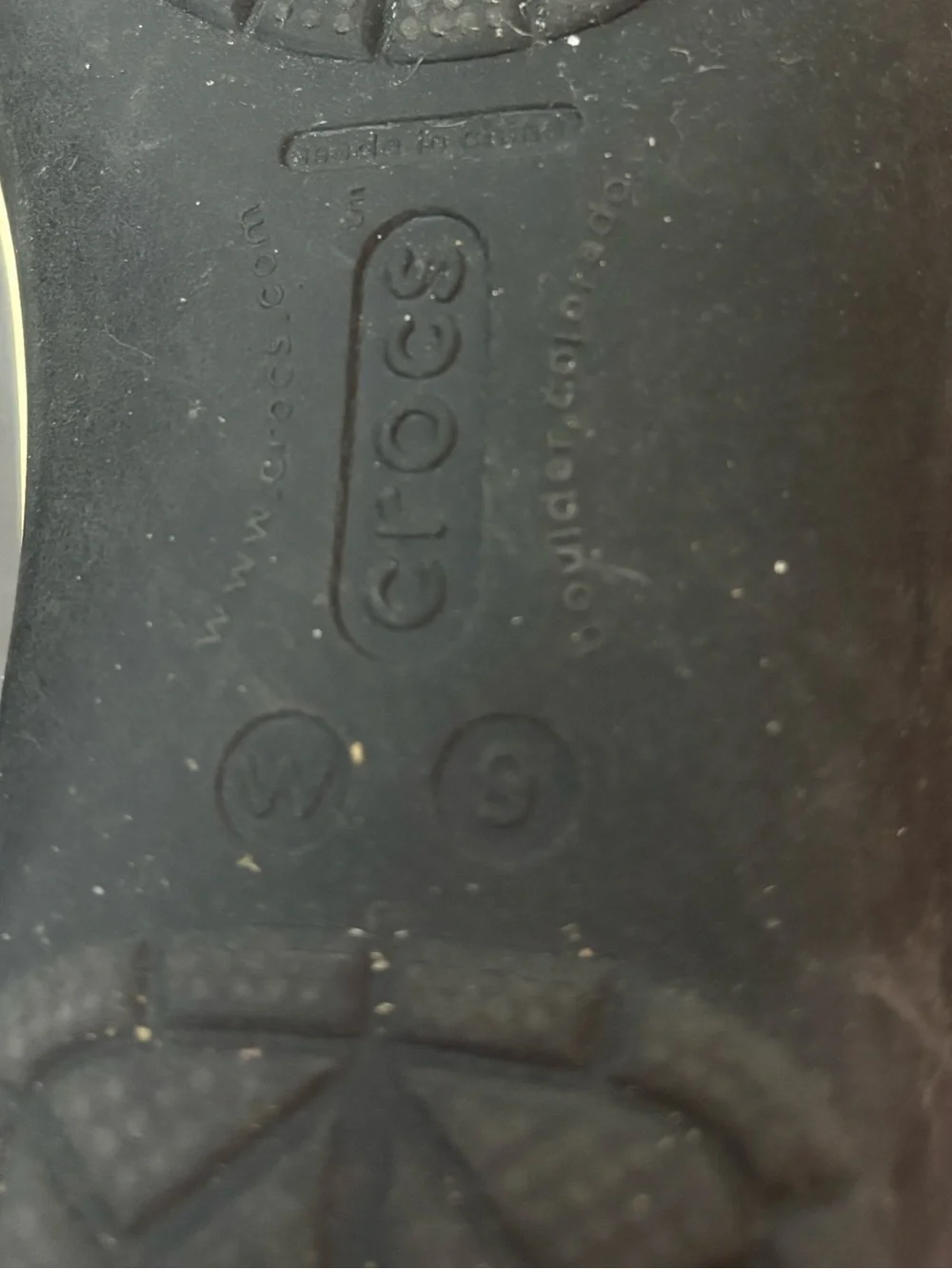 Crocs Crocband Black Mary Jane Flats Slip On Shoes Women 9 Fabric Lined Comfort